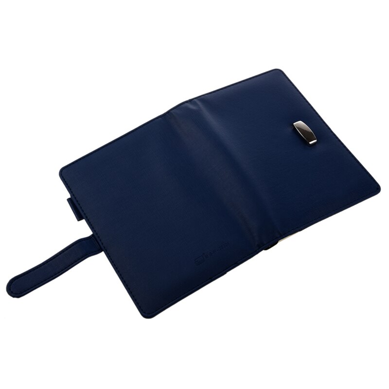 Pocket Organiser Planner Leather Filofax Diary Notebook Blue