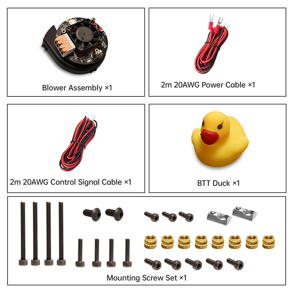 BIGTREETECH Eco Turbo Kit 24V Nidec soplador de aire centrífugo sin escobillas para Voron2.4 VzBoT HevORT VS Kit Turbo Universal: Rojo