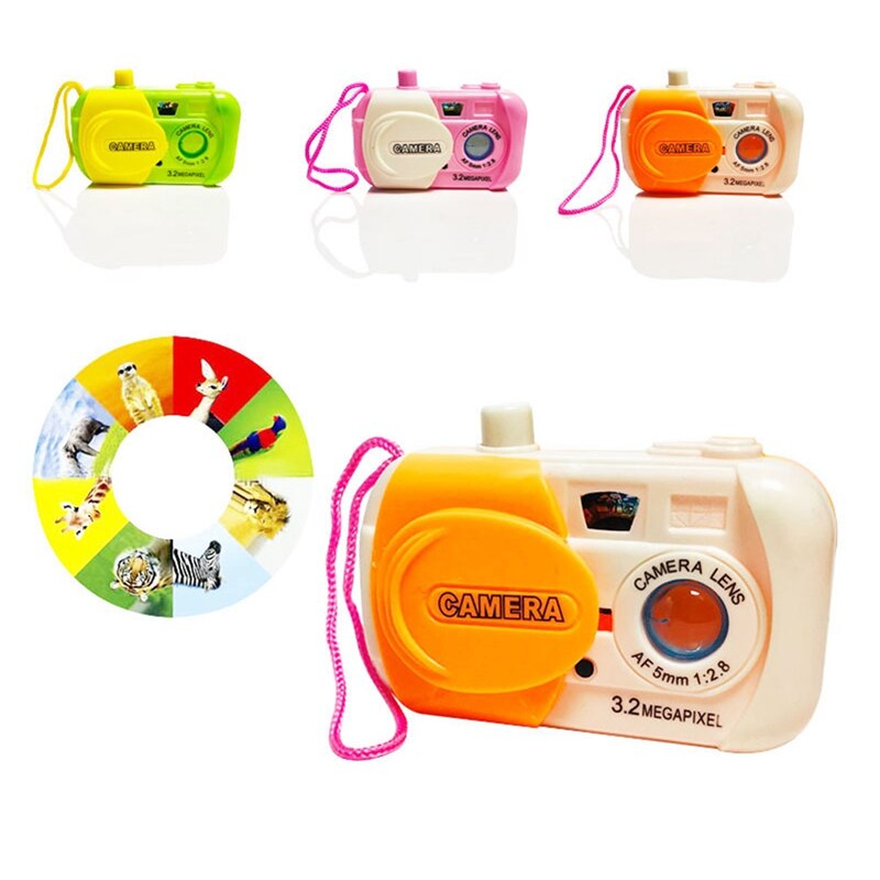 Kids Projection Intellectuall Toys Fun Simulation Cartoon Camera For Children Early Learning Study Toy For Boy Girls