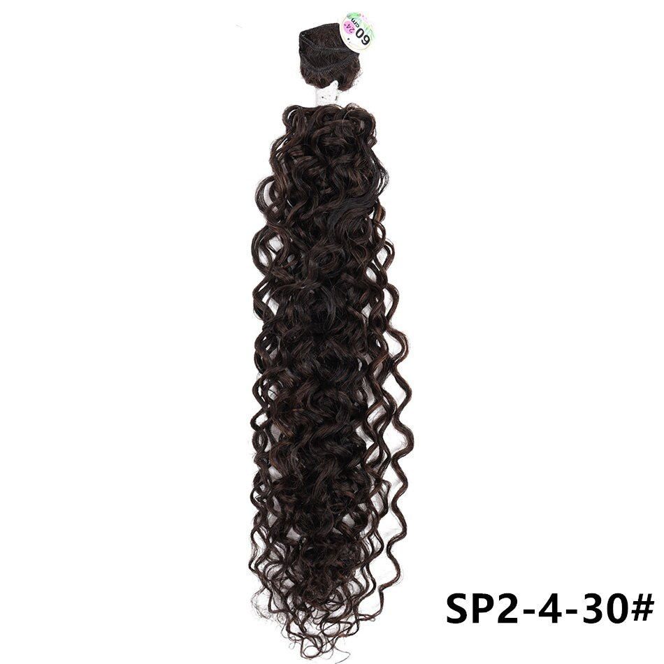 Synthetic Hair Bundles Kinky Curly Hair Extentions 100g/3Pcs Synthetic Weavings For Woman Afro Curls Ins Trendy RYLAI: SP2-4-30 / 22inches 100