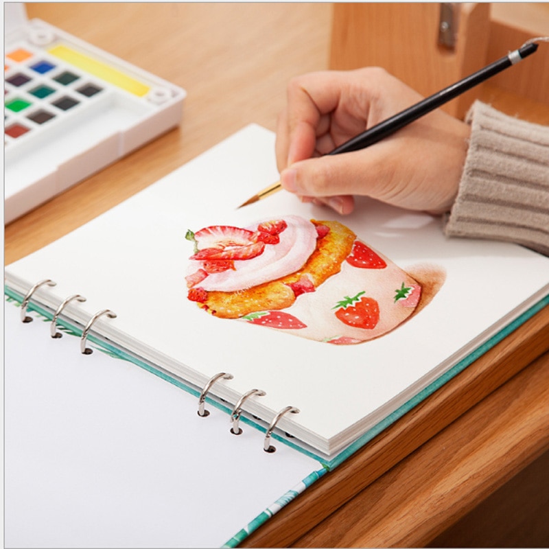 100% Katoen Professionele Aquarel Papier 300 G/ml 20 Vellen Handgeschilderde Aquarel Boek Artiest Student Alle Schets