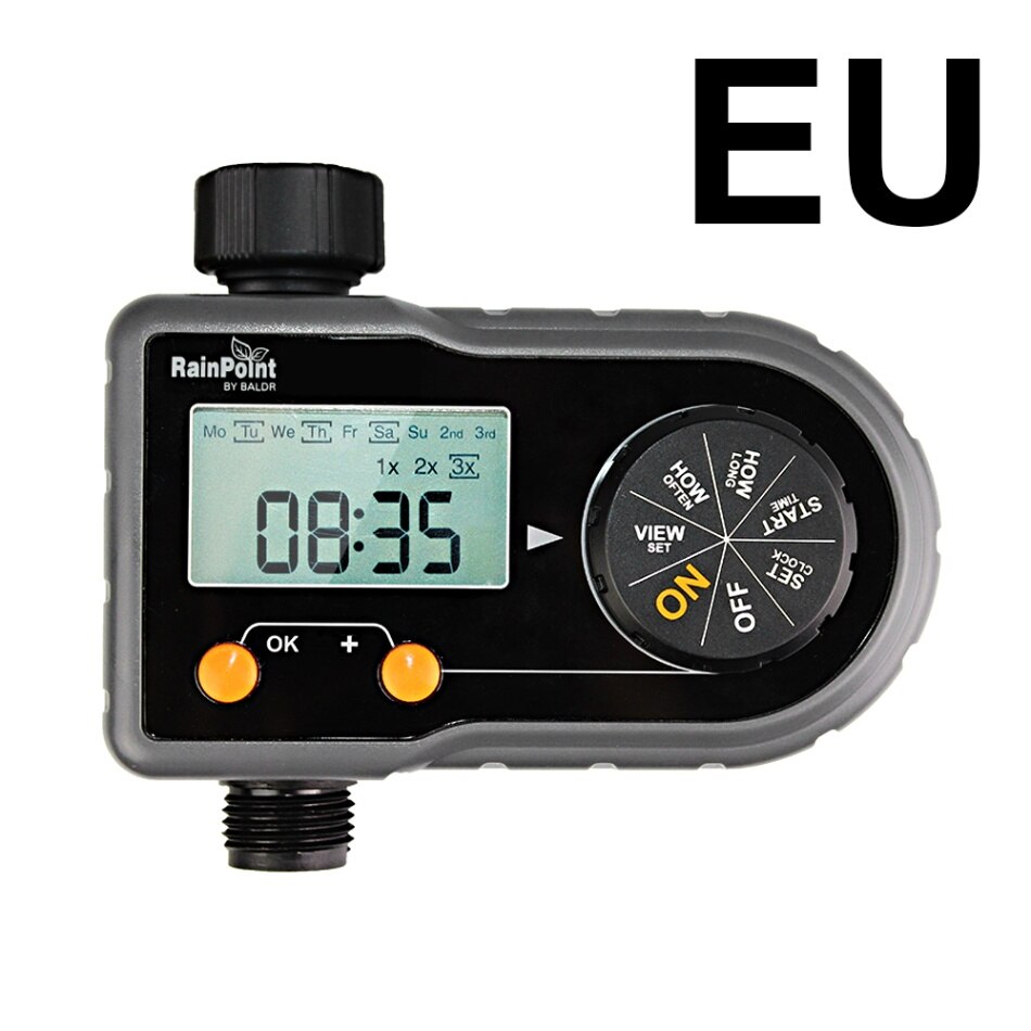 Automatic Electronic Water Timer Lcd Screen Sprinkler Controller Outdoor Garden Timer Automatic Watering Device Irrigation Tools: UK Mode