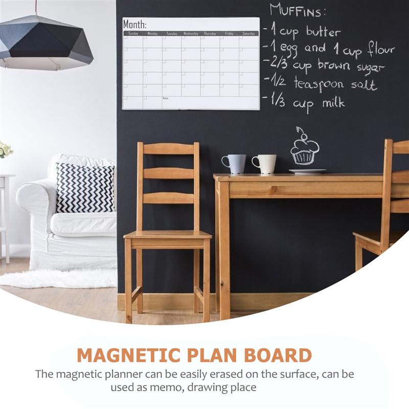1Pc Maandelijkse Plan Board Tafel Uitwisbare Maandelijkse Planner Koelkast Schema Board Voor Home Restaurant