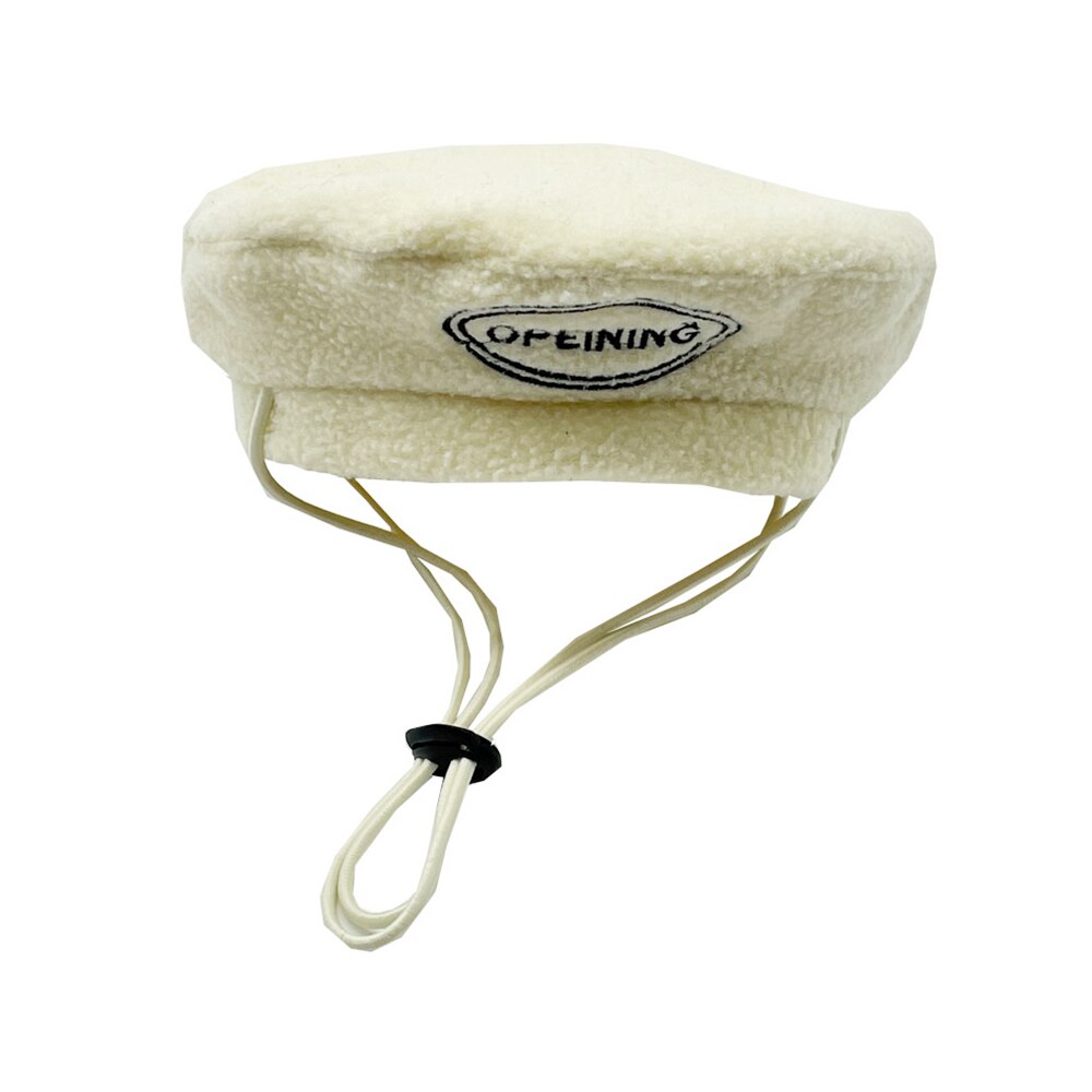 Béret ajustable coloré à la pour chien, accessoires de photographie, chapeau, chapeau, chapeau décoratif, petit gabarit, chiot, PC1617: Beige