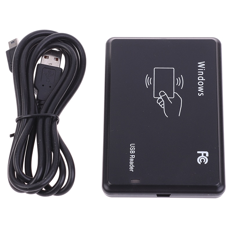 RFID Reader USB Port EM4100 TK4100 125khz ID Contactless Sensitivity Smart Card Support Window System/Linux