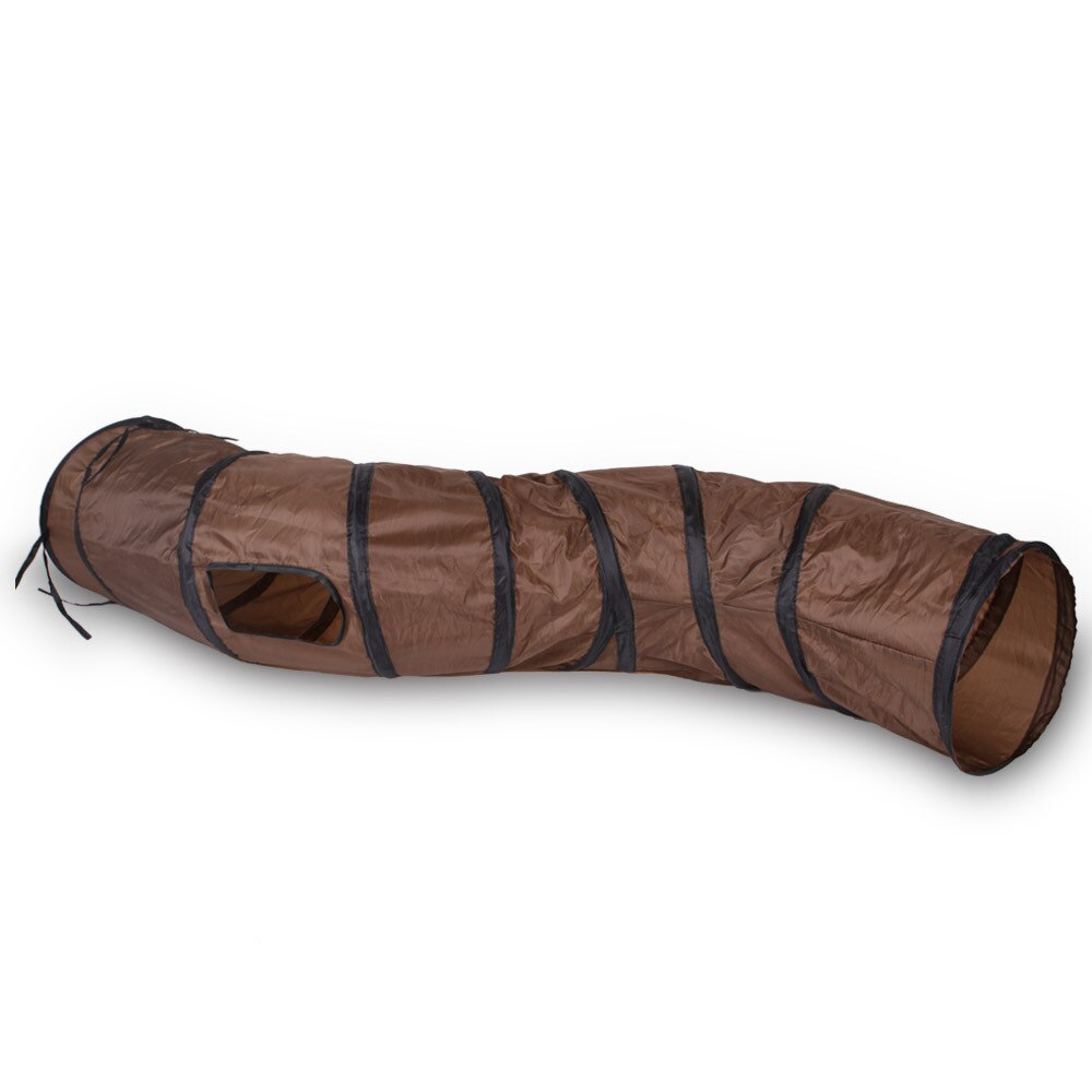 Tunnel pour chat arc-en-ciel en forme de S, en tissu Polyester pliable, canal pour chat, Dragon roulant, jouet pour animaux de compagnie, furet: B