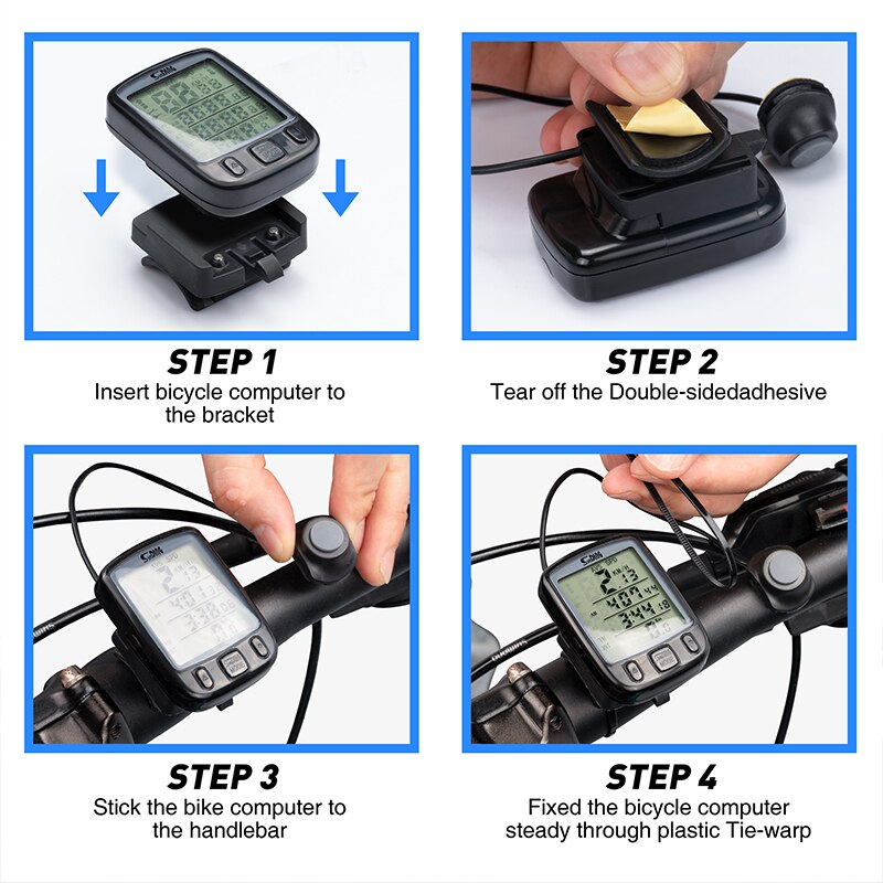 Waterproof Bicycle Speedometer Meter Computer Back... – Grandado image.