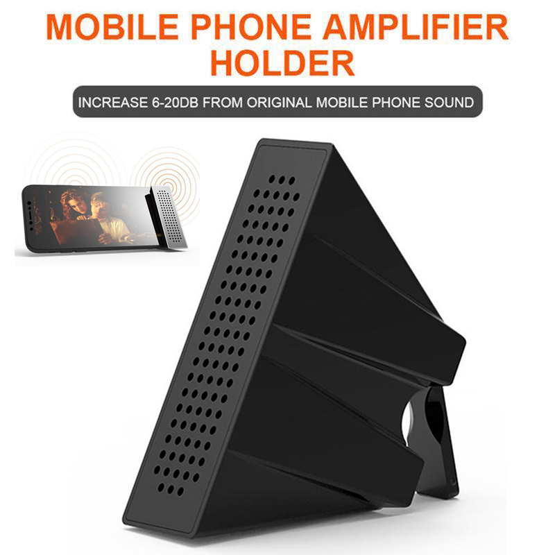 Portable Mobile Phone Loudspeaker Speaker Holder Sound Amplifier Bracket Desktop Folding bracket loudspeaker with packing