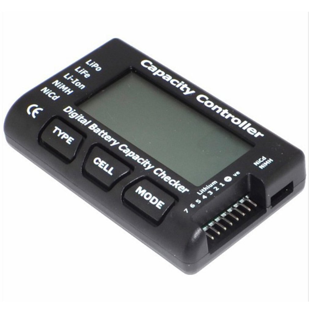 RC CellMeter-7 Digital Battery Capacity Checker LiPo LiFe Li-ion Nicd NiMH Battery Voltage Tester Checking CellMeter7