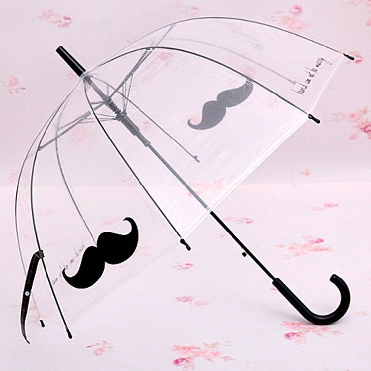 Parapluie transparent princesse Apollo, construction SUPER arc, parapluie semi-automatique crochet incurvé, tige droite: as picture10