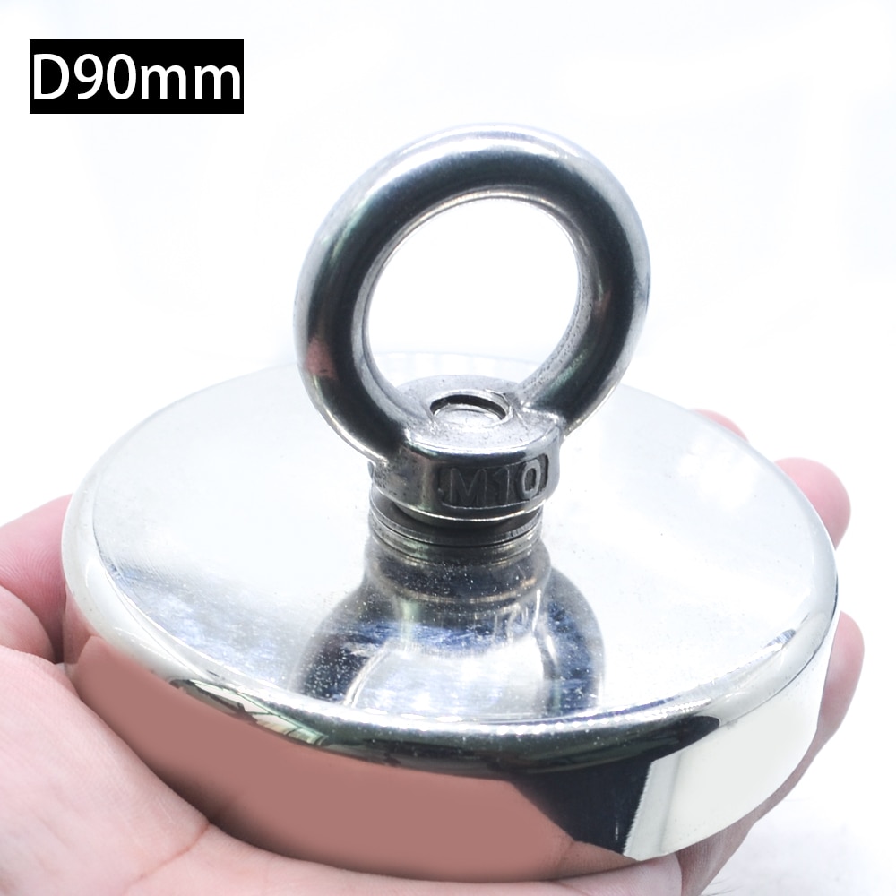 MAX SIZE D90MM Strong Magnet Pot Fishing Magnets Salvage Fishing Hook Magnets Imanes Strongest Permanent Powerful Magnetic