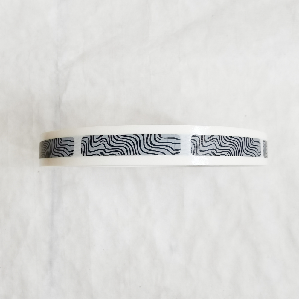 Zebra Pattern Scratch Off Label 1000 Stickers Per Roll Recharge Coupon Bonus Card Message Password Cover Film