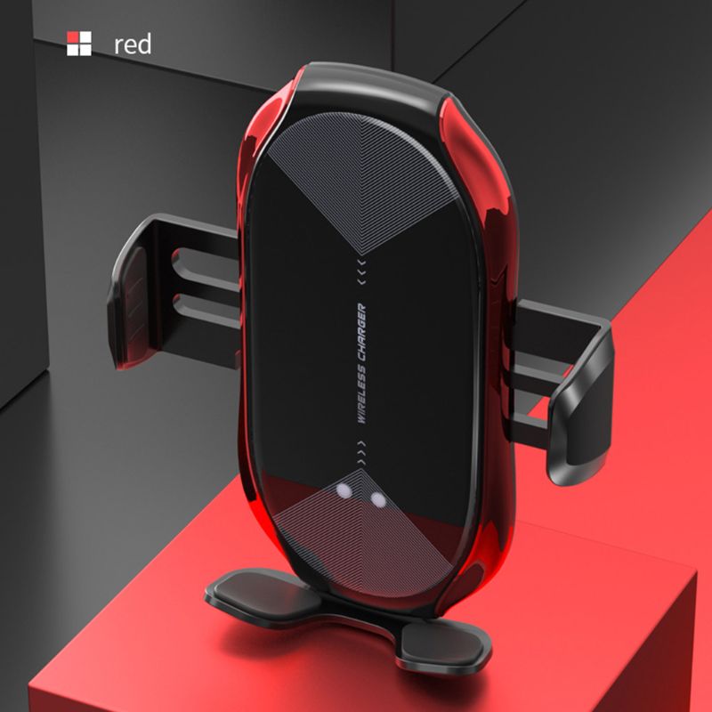 T6 Car Wireless Charging Phone Bracket Automatic Induction Cell Phone Mount Holder Stand Hands-free Cradle Firmly Fixed