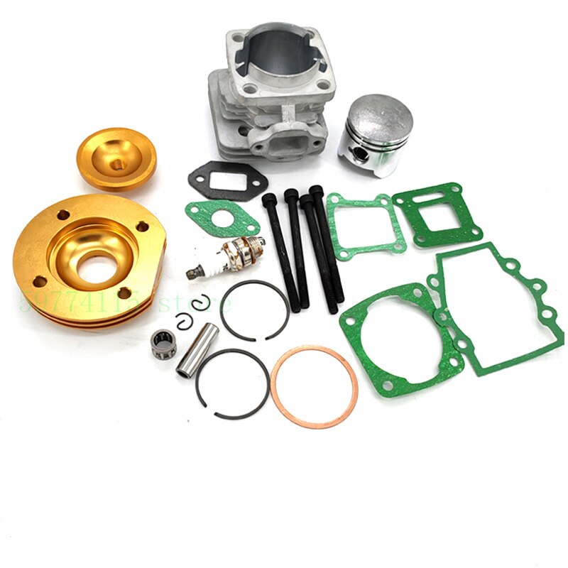 44mm cilindro Assy gran cilindro 44-6 Kit 2 ranuras para 47cc 49cc Mini suciedad ATV bolsillo bicis Minimoto: Dorado