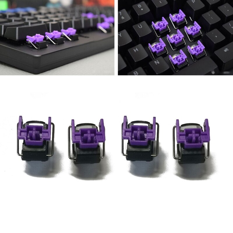 4Pcs Razer Purple Optical Switches Swap Switch for Razer Huntsman Elite Gaming Mechanical Keyboard Switches X6HA