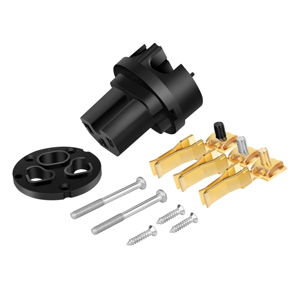 E106G/F106G 99.99% Reinem Kupfer 24K Gold Überzogen Schuko Energie Stecker Stecker IEC Weibliche Stecker DIY Netz Energie kabel Kabel