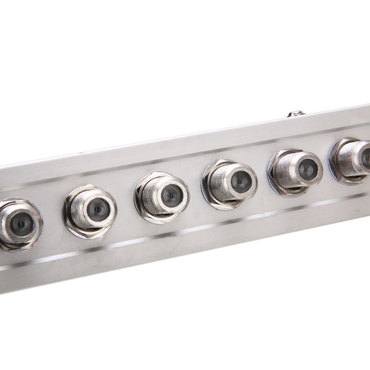 AC 220V 1 in 6 out CATV Cable TV Signal Amplifier AMP Antenna Booster Splitter with US Plug 45-1000MHz