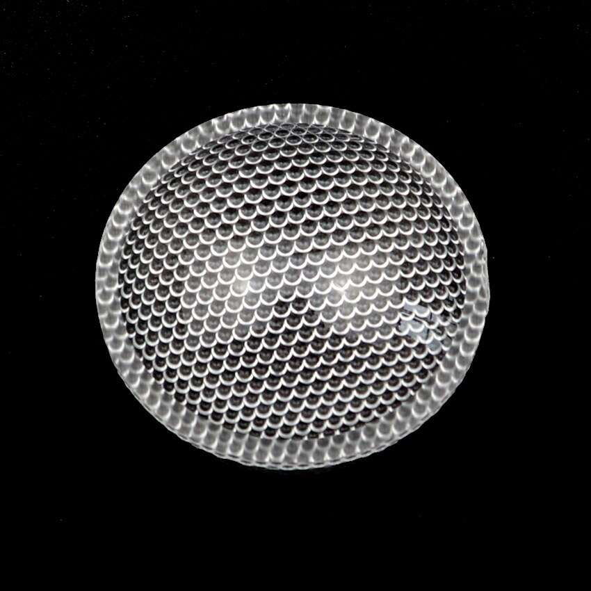 Lente convexa de plástico Plano para linterna, lente reflectora led de 38mm de diámetro o superficie lisa para linterna