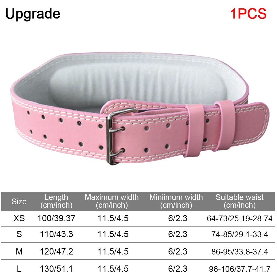 KoKossi Weightlifting Belt Gym Waist Belt Powerlifting Training Waist Protector Lumbar Protection Belt Barbell Fitness Gym Belt: A-Upgrade Pink / M