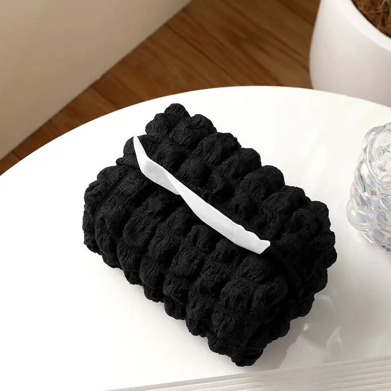 nordisch eins Sanft Puff Gewebe Kasten faltbare Servietten Halfter Rechteck kreative Heimat Sekretariat Serviette Kasten Taschentuch Taschen: Burgunderrot