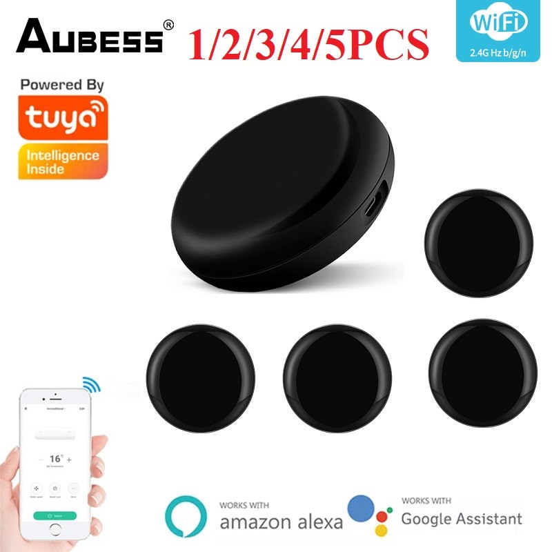 Aubess Smart IR Controller Wifi Smart Home Wireless Multi-Directional Infrared Remote Alexa Google Assistant Tuya/Smart Life APP