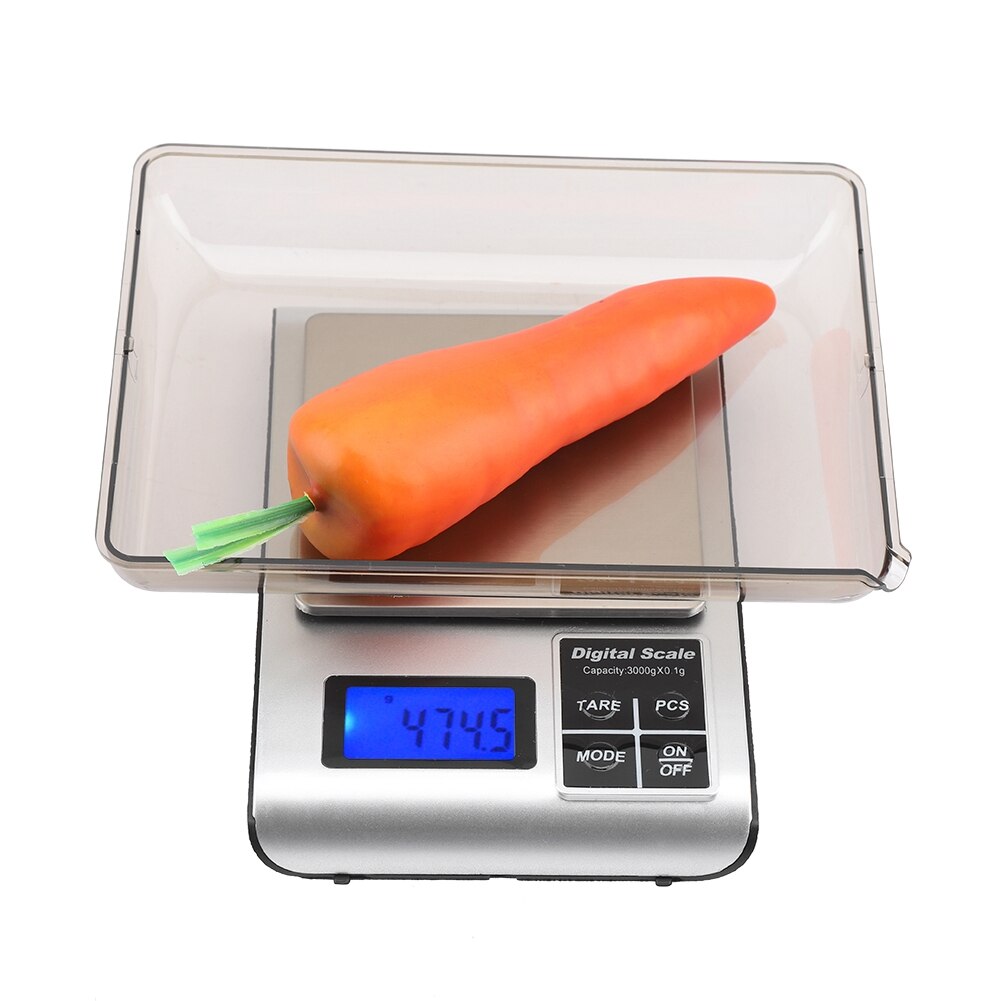 3 kg/1g Nauwkeurige Digitale Elektronische Keukenweegschaal Rvs Voedsel Bakken Weegschaal Keuken onderdelen