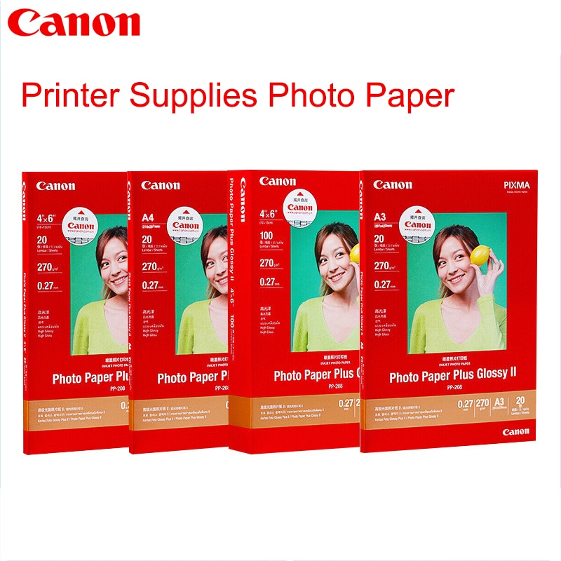 Originalt canon blankt fotopapir (s . -208) 270g/0.27mm/ vandtæt /4*6/a4/a3 printeren leverer fotopapir