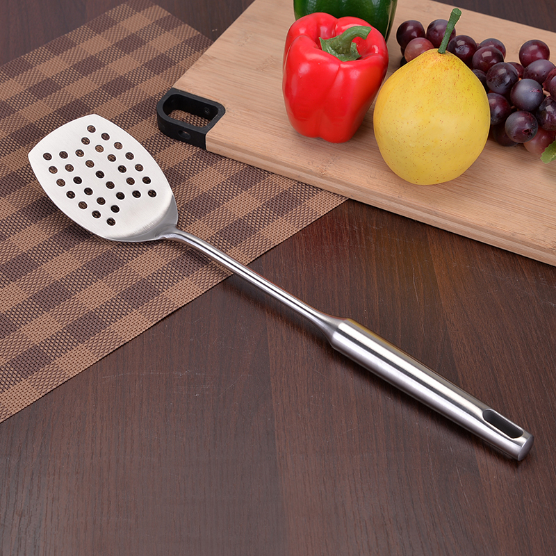 Stainless Steel Cookware Set Cooking Tools Kitchen Utensils Kitchenware Shovel Turner Rice Soup Spoon Pasta Server Strainer