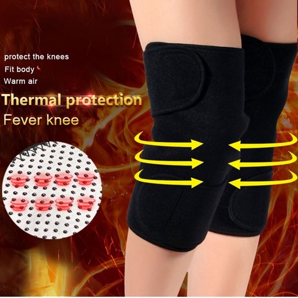 1 Paar Toermalijn Zelfopwarming Knie Leggings Brace Ondersteuning Magnetische Therapie Kniebeschermers Verstelbare Knie Massager Gezondheidszorg