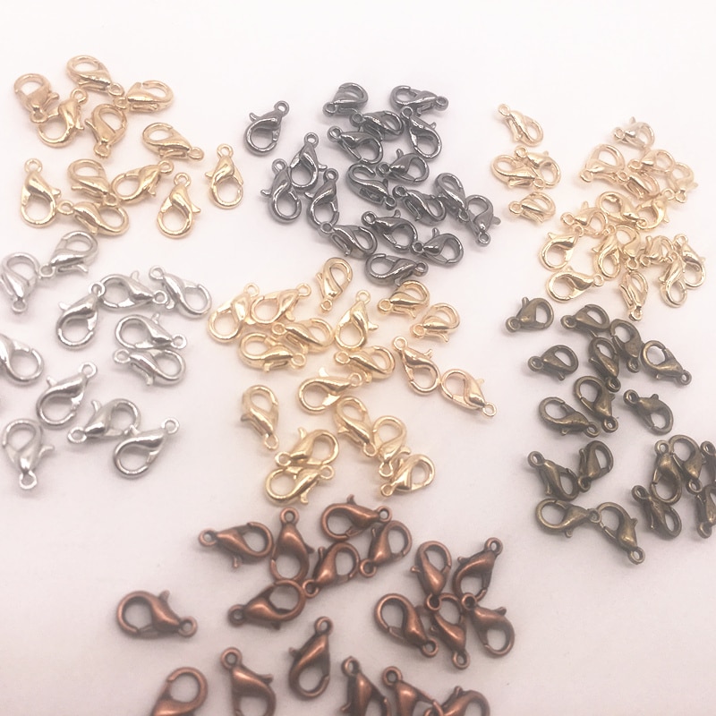 50 stücke 10x6mm Schmuck Machen verlieren Hummer Papagei Verschluss Klaue Für DIY Halskette Armbinde