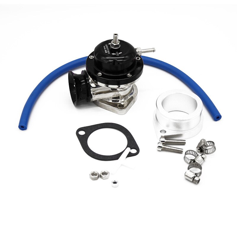 Válvula de soplado Universal de aluminio tipo RS, válvula de soplado Turbo ajustable, 25PSI, BOV: Negro