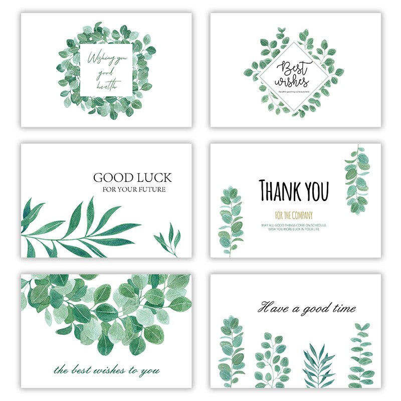 6pcs 3D Festival Greeting Card Christmas Business Blessing Greeting Card Birthday Wedding Thank You 6X8 Inch Cards: H