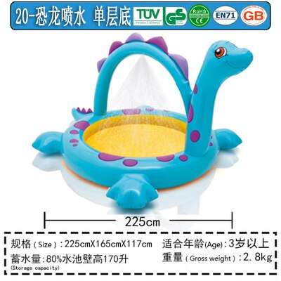 Inflatable Swimming Pool Infant Swimming Pool Bathtub Sand Basin Ocean Ball Pool: Blue