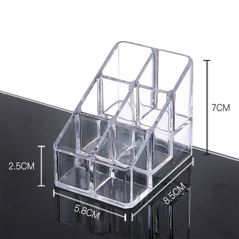 24/6 Grid Lipstick Box Acryl Make Organizer Opbergdoos Lippenstift Nagellak Display Stand Houder Cosmetische Organizer Box #058