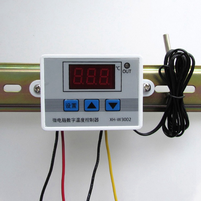 XH-W3002 Microcomputer Digital Thermostat With Probe Heat Cool Temp Thermostat Control Switch