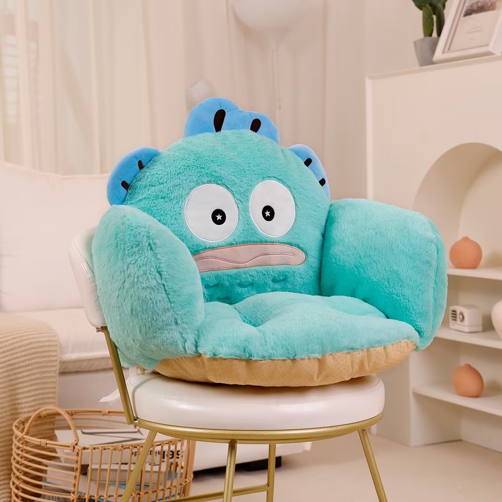 Sanrio süß meine Melodie Sitzkissen Pom Pom Purin Sitzkissen für Stuhl warmen Hintern Hangyodon Rücken kissen rutsch feste Wohnkultur: Türkis