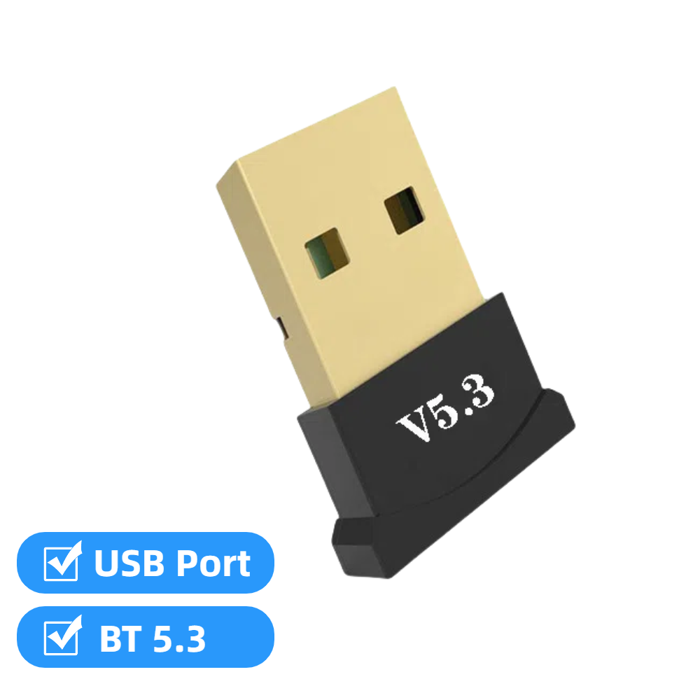 Usb bluetooth 5.4- adapter sender/modtager bluetooth-dongle trådløs usb bluetooth 5.3- lydadapter til computer, bærbar computer: Rød
