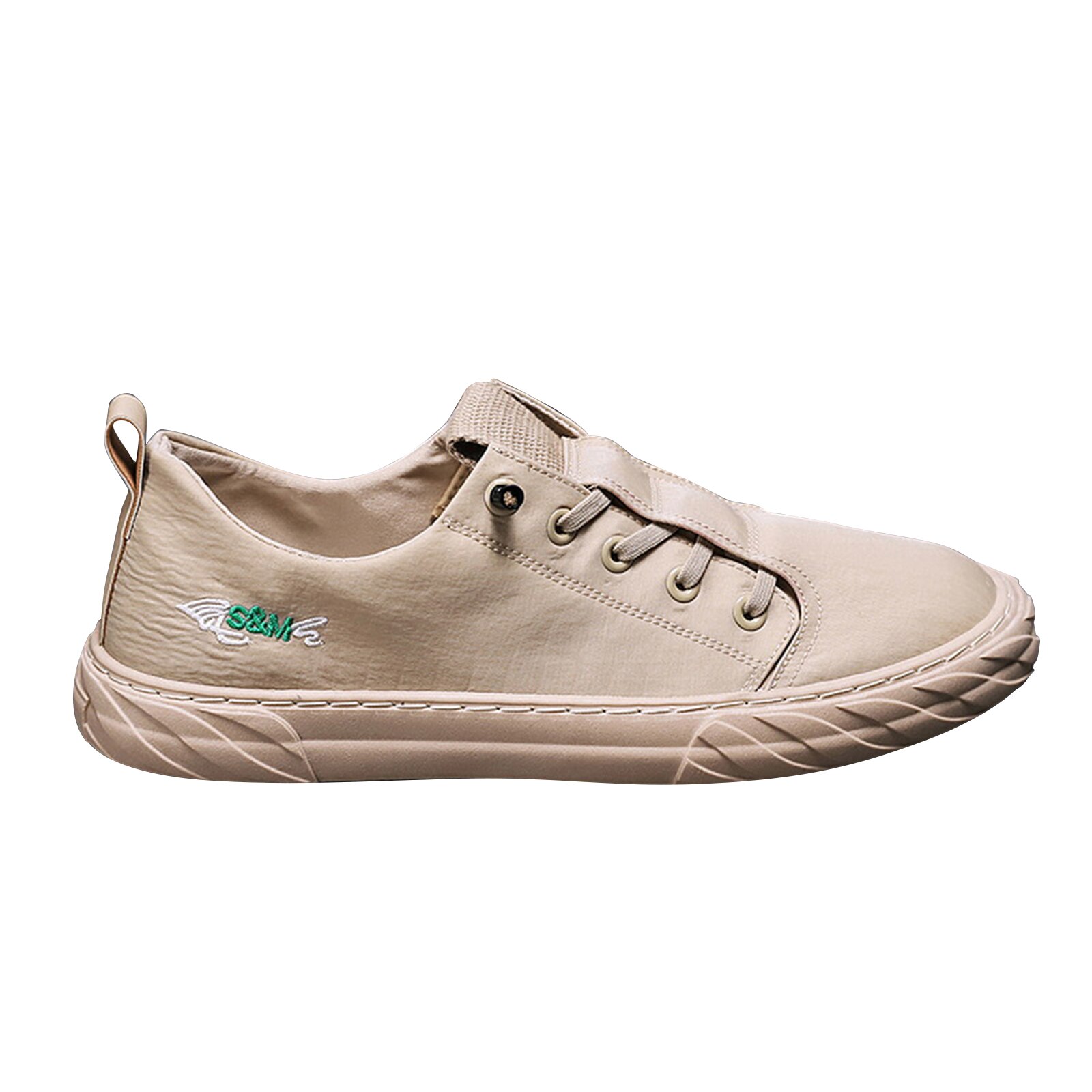 Ijs Zijde Sportschoenen Canvas Schoenen Sneldrogende Ademende Casual Schoenen Voor Mannen N66: beige / 41