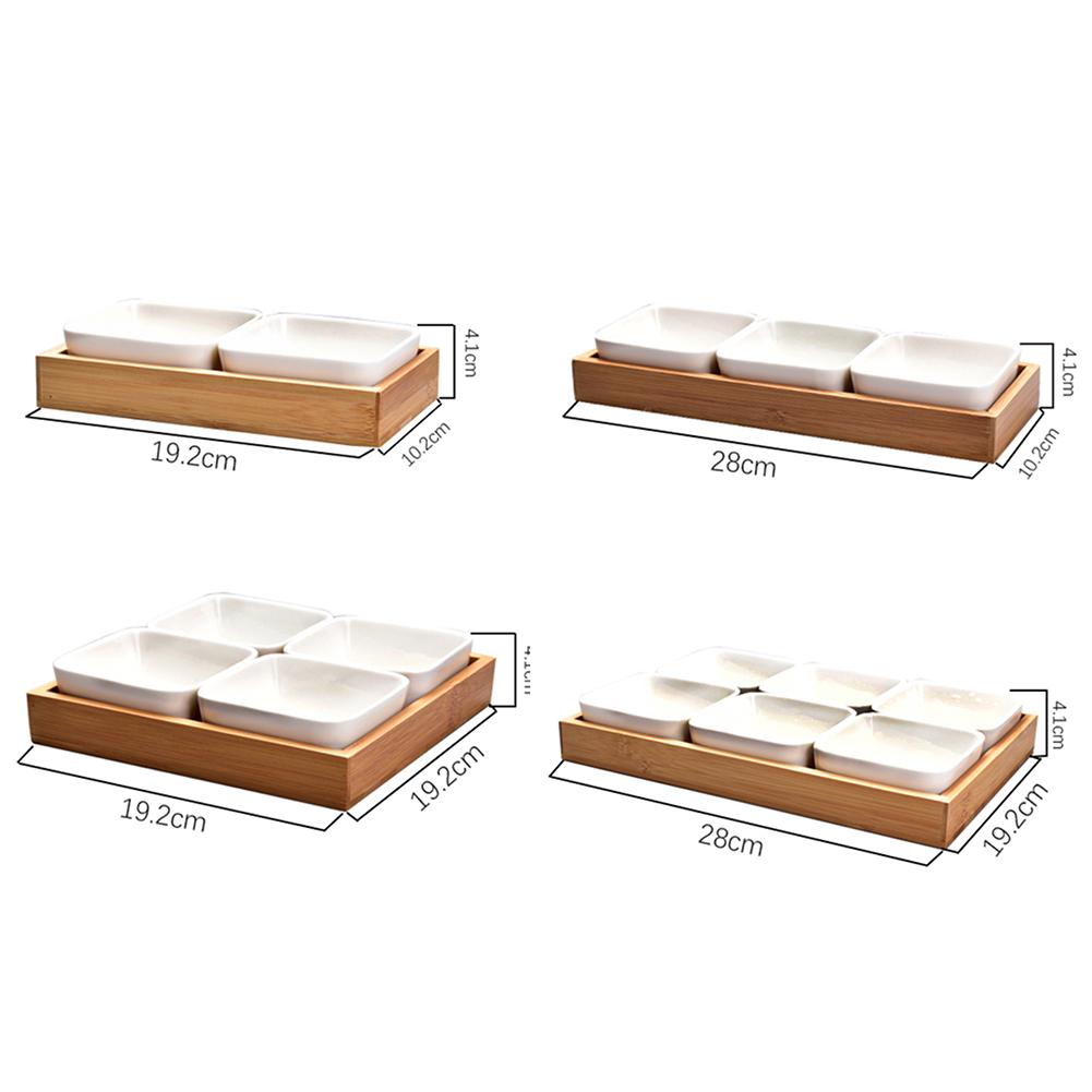 Ceramic Small Square Bowl Mini Bowl Multi-Color Dessert Sauce Vinegar Dishs Porcelain Dinner Sets Tableware Tray Kitchen Stuff