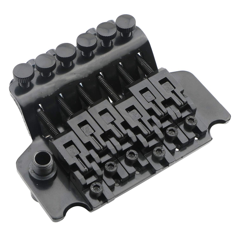 Electric Guitar Tremolo Bridge Assembly Double System Parts 2 Point St Strat Style Guitar Tremolo Bridge Locking System