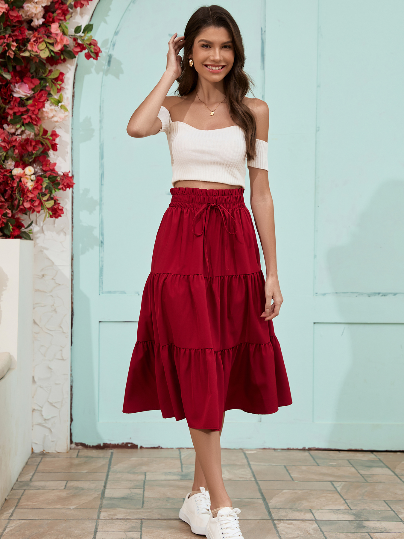 Gonne estive casuale da donna Boho Gonna – Grandado