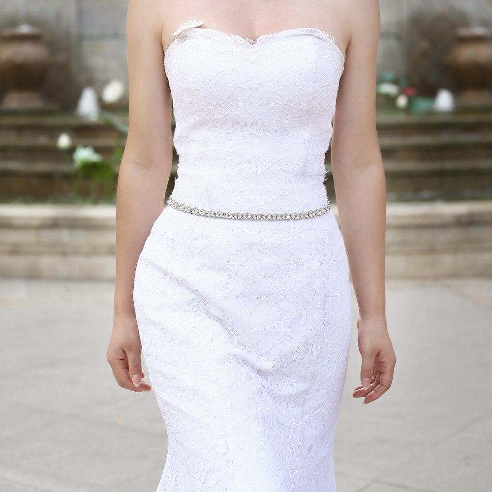 Pasek ślubny trixy z  s404 kryształkami, wstążki, srebrny pas z diamentami, pas ślubny z koralikami, pas dla druhny, dodatki ślubne