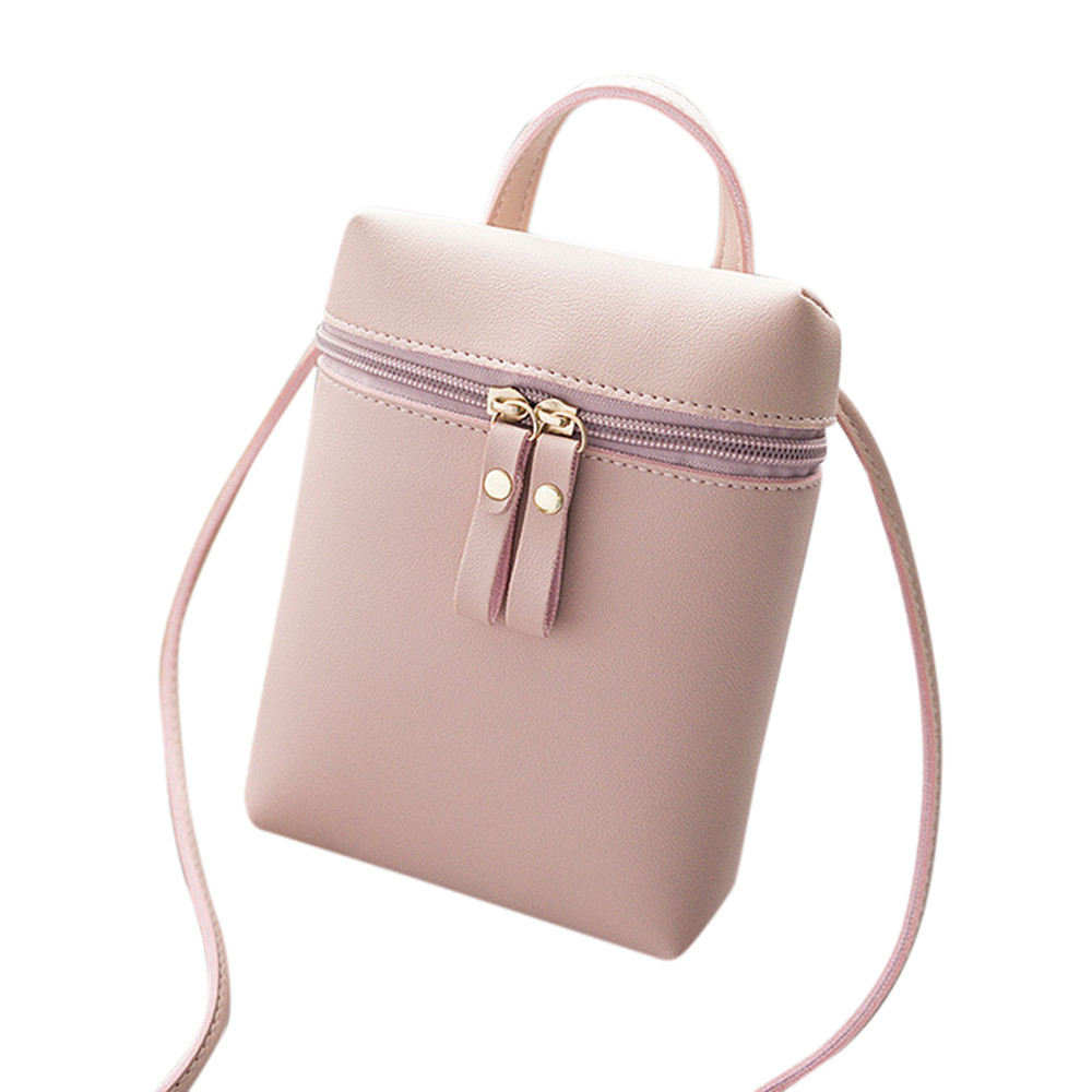 Aelicy @@Female Women Crossbody Bag Shoulder Bag Messenger Coin Phone Bag bolsa feminina Famous Brands: Pink