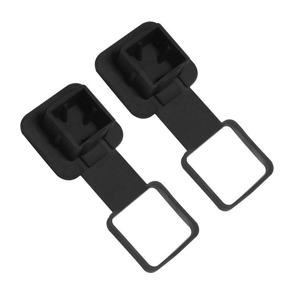 2 PC Trailer Hitch Cover Tube Plug Insert,Receiver Tube Hitch Plug(Fits 2" Receivers) (Rubber，Anti-Lost Style)