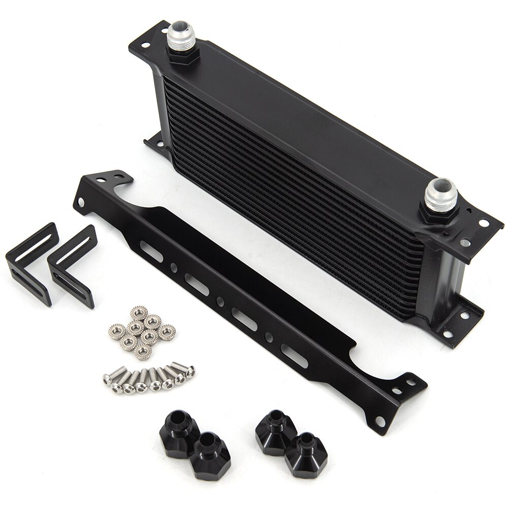 Oil Cooler Kit 15 Rows AN10 M-MODEL Oil Cooler With Bracket And AN6 AN8 Adapter: All