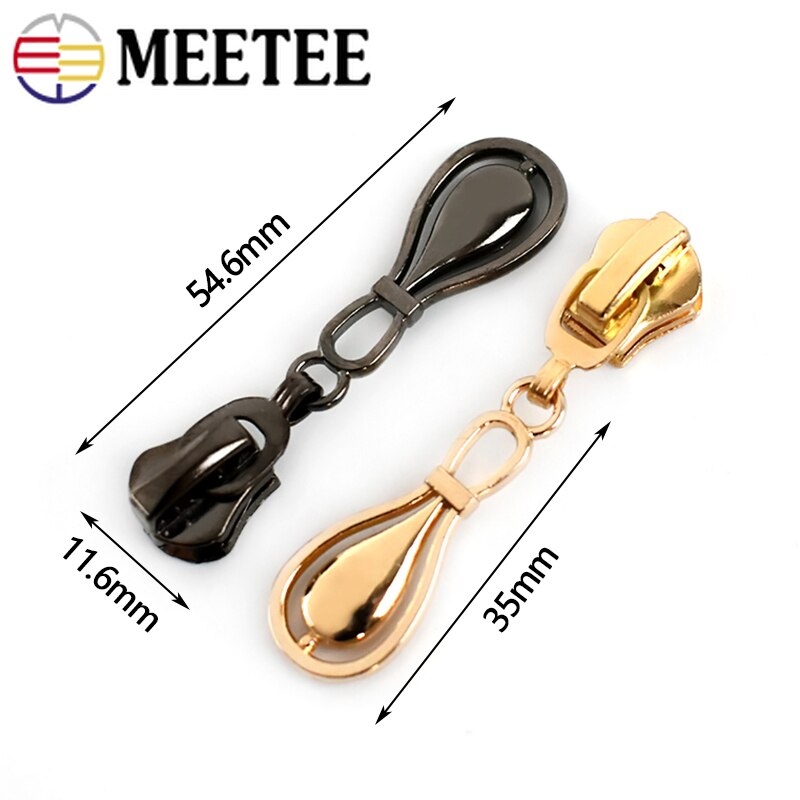 10Pcs 5# Zippers Head For Resin/Nylon/Metal Zips Repair Kit Jacket Coat Bag Zipper Slider Puller DIY Clothing Sewing Accessories