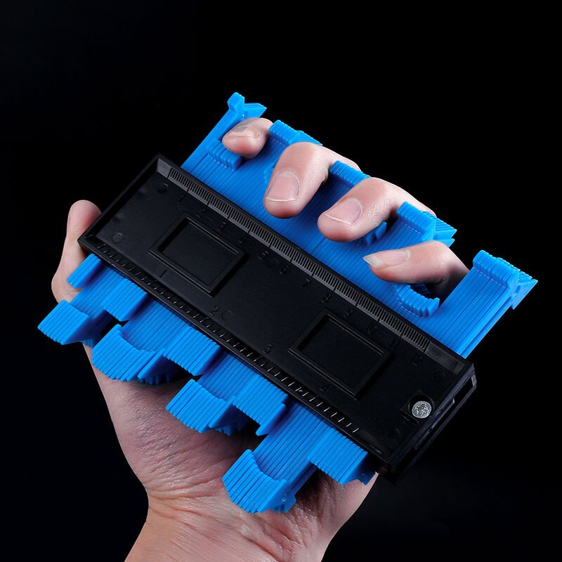 Plastic Gauge Contour Profile Copy Gauge Duplicator Standard 5 Width Wood Marking Tool Tiling Laminate Tiles General Tools