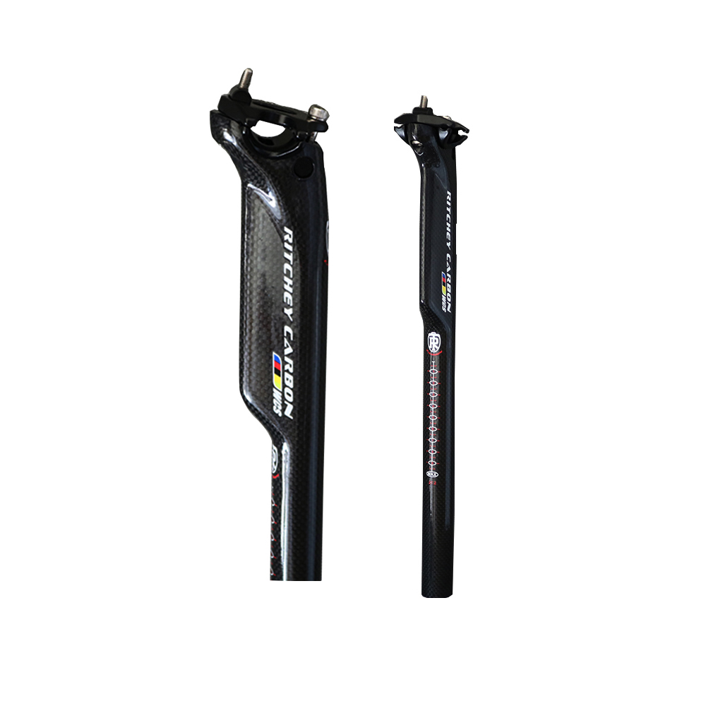 Tige De Selle Carbone Pour Vélo - Diamètres 27.2/30.8/31.6 Mm - Longueur 350/400 Mm - Neuf