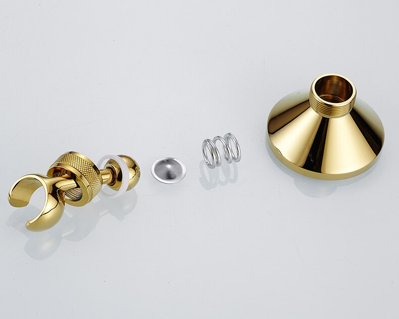 Bathroom Hand Held Shower Head Holder Bracket Rose Gold/Gold/Antique Bathroom Hardware Accessory Wall Mounted Brass Hook