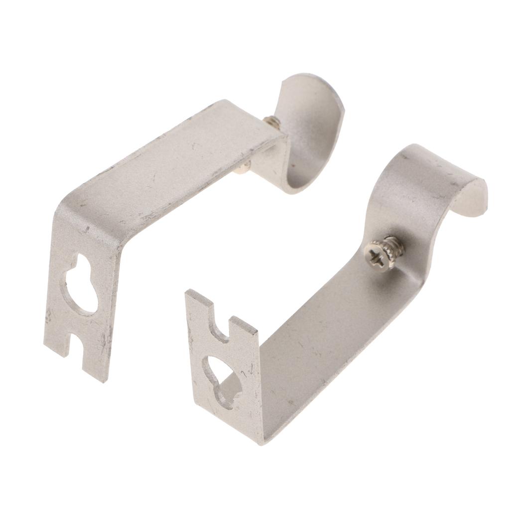 2 Stück Gardinen stangen wand halterung für Stange/Stange bis 15,88mm/0,62 Zoll Durchmesser